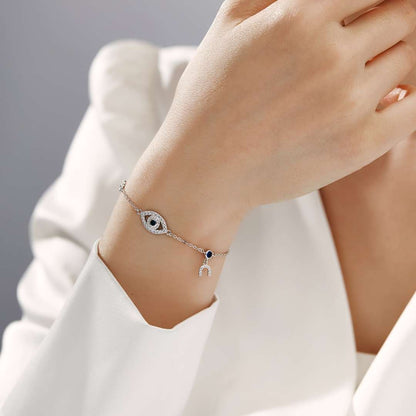 [Royal Jewelry]Dainty Eye Shape Necklace