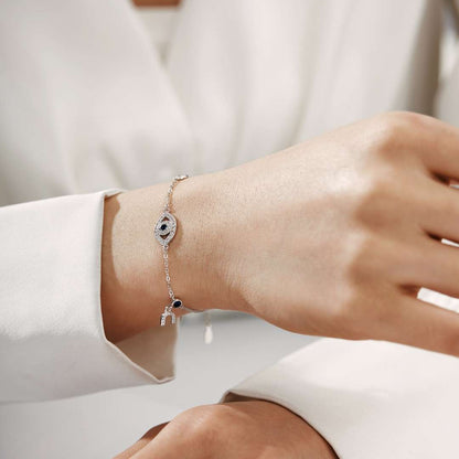 [Royal Jewelry]Dainty Eye Shape Necklace