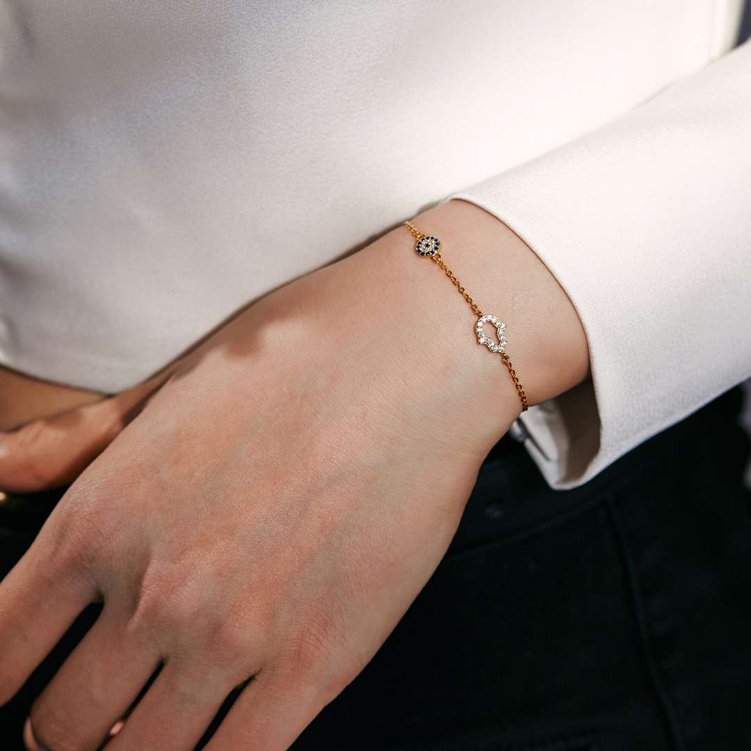 [Royal Jewelry]Gost Shape & Round Shape Necklace