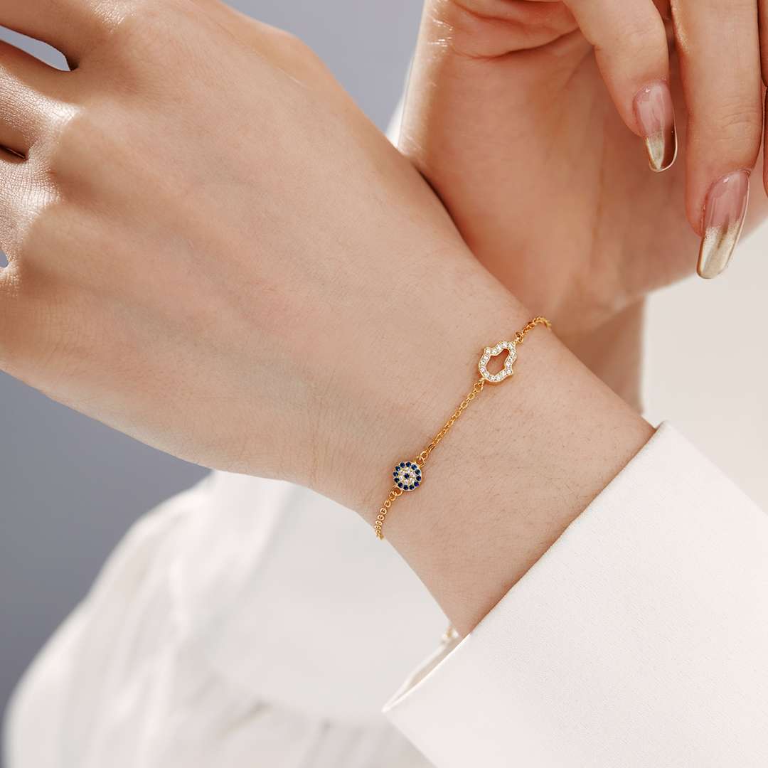 [Royal Jewelry]Gost Shape & Round Shape Necklace