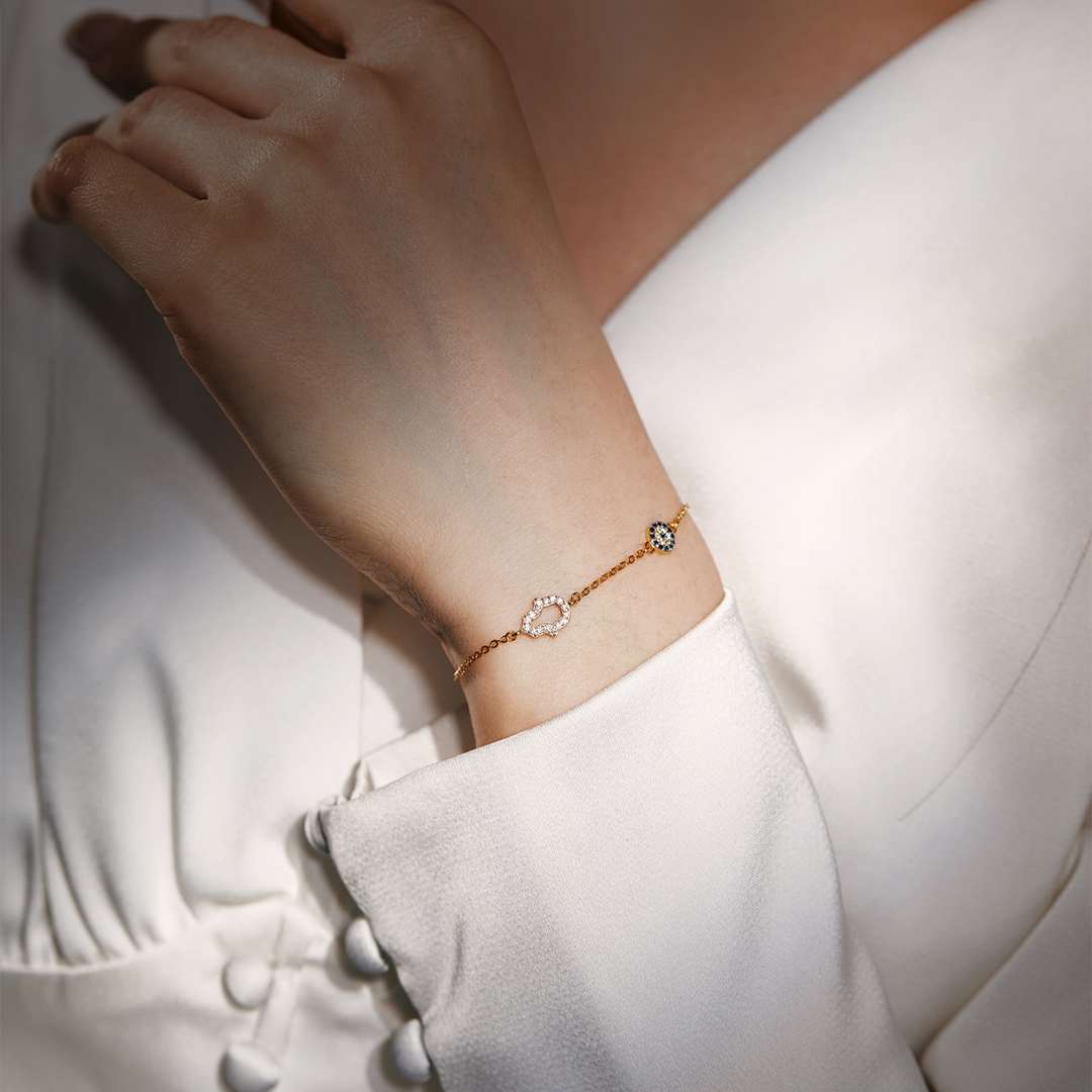 [Royal Jewelry]Gost Shape & Round Shape Necklace