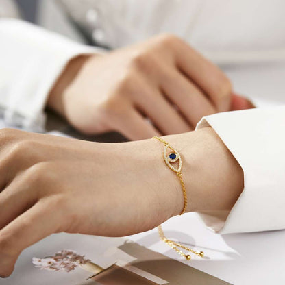 [Royal Jewelry]Devil's Eye Hollow Design Bracelet