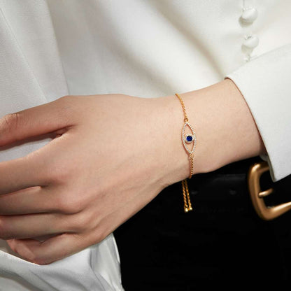 [Royal Jewelry]Devil's Eye Hollow Design Bracelet