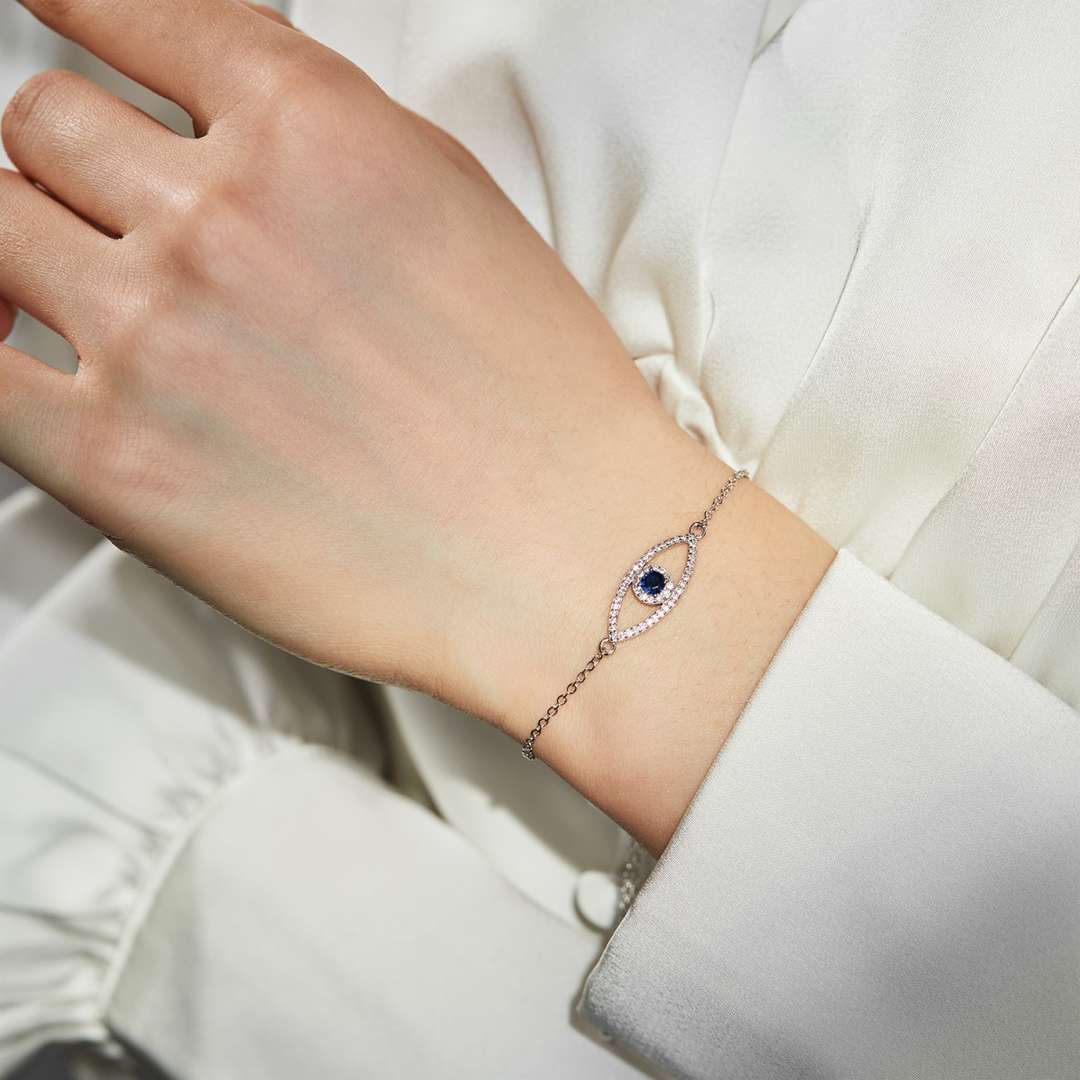 [Royal Jewelry]Devil's Eye Hollow Design Bracelet