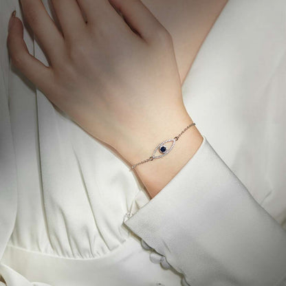[Royal Jewelry]Devil's Eye Hollow Design Bracelet