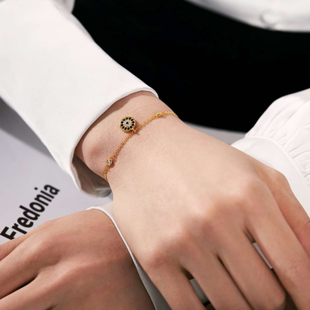 [Royal Jewelry]Devil's Eye Round Shape Bracelet