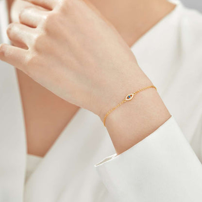 [Royal Jewelry]Evil Eye Shape Necklace