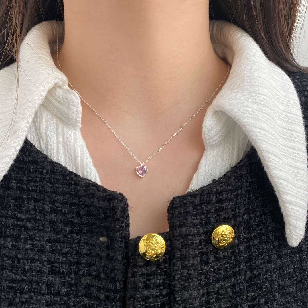 [Royal Jewelry]Ornate Heart Shape Necklace