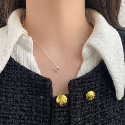 [Royal Jewelry]Ornate Heart Shape Necklace