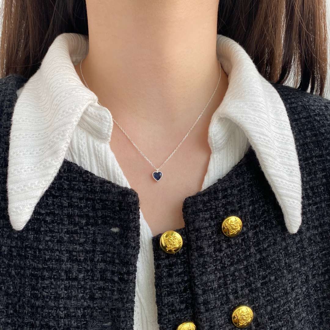 [Royal Jewelry]Ornate Heart Shape Necklace