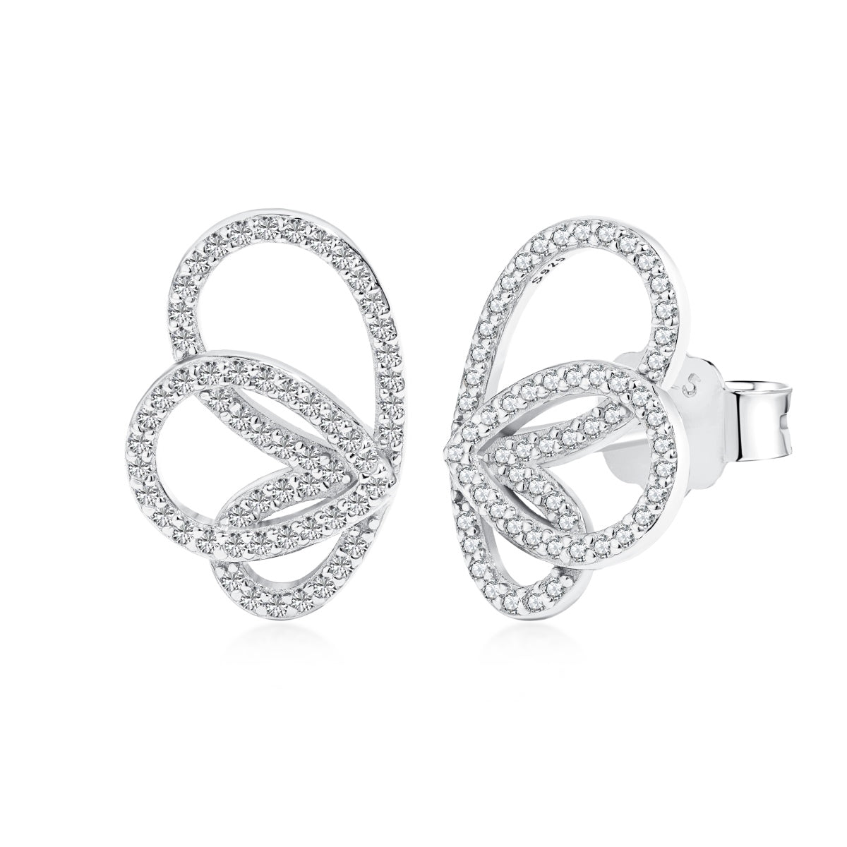 [Royal Jewelry]Exquisite Butterfly Shape Earrings