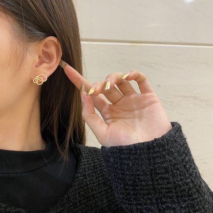 [Royal Jewelry]Exquisite Butterfly Shape Earrings