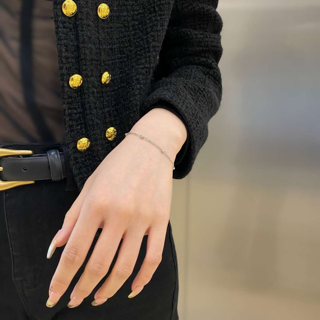 [Royal Jewelry]Delicate Bead Double Layer Bracelet