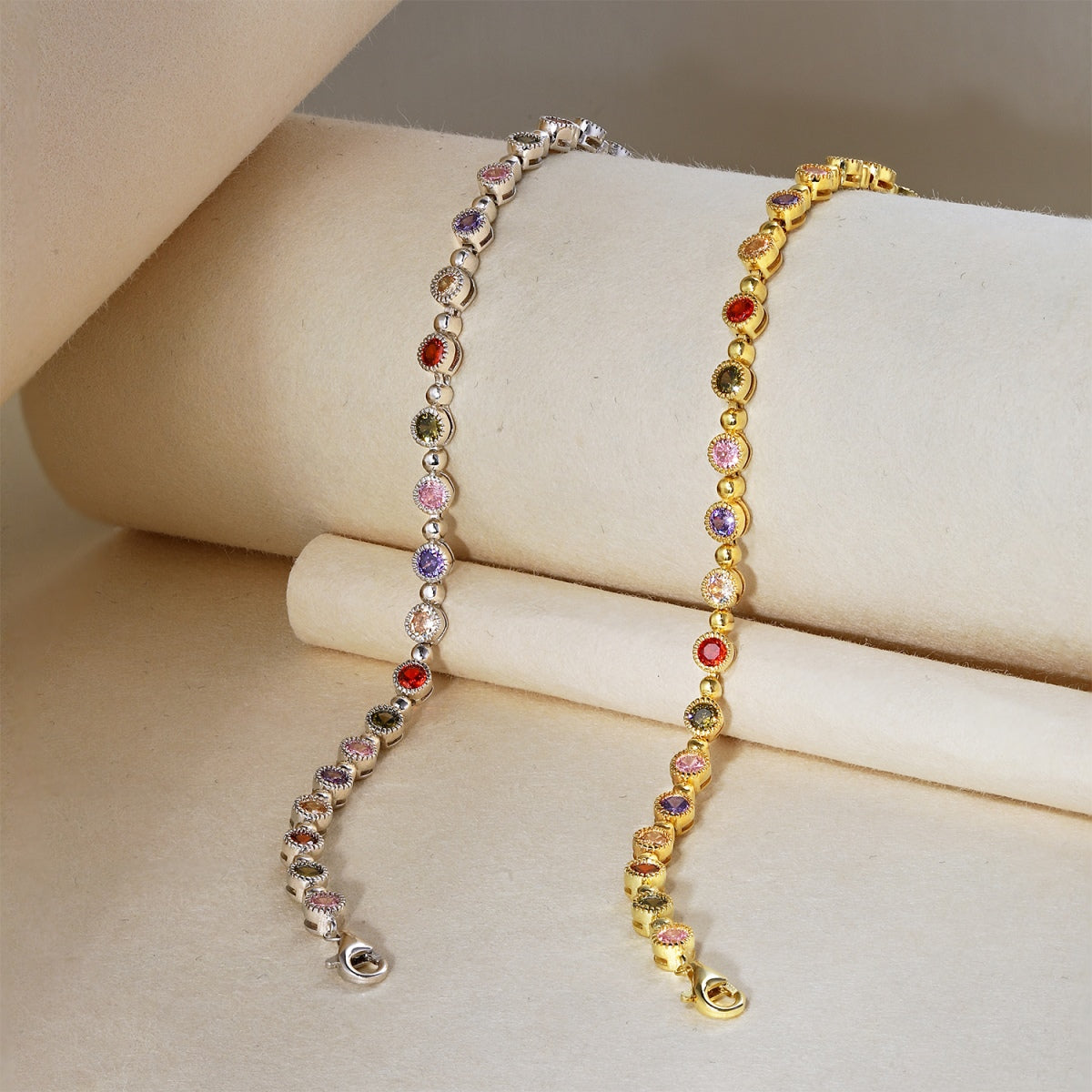 [Royal Jewelry]Sparkling Exquisite Round Cut Party Bracelet