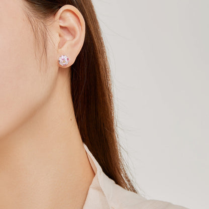 [Royal Jewelry]Ornate Colorful Octagon Shape Daily Earrings