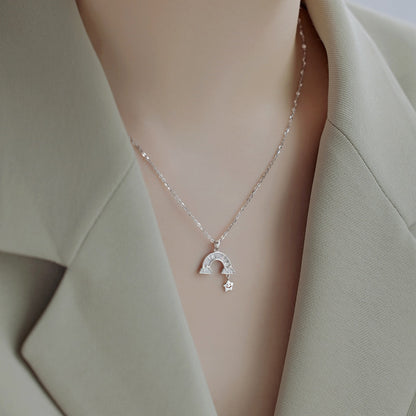 [Royal Jewelry]Unique Rainbow Star Necklace