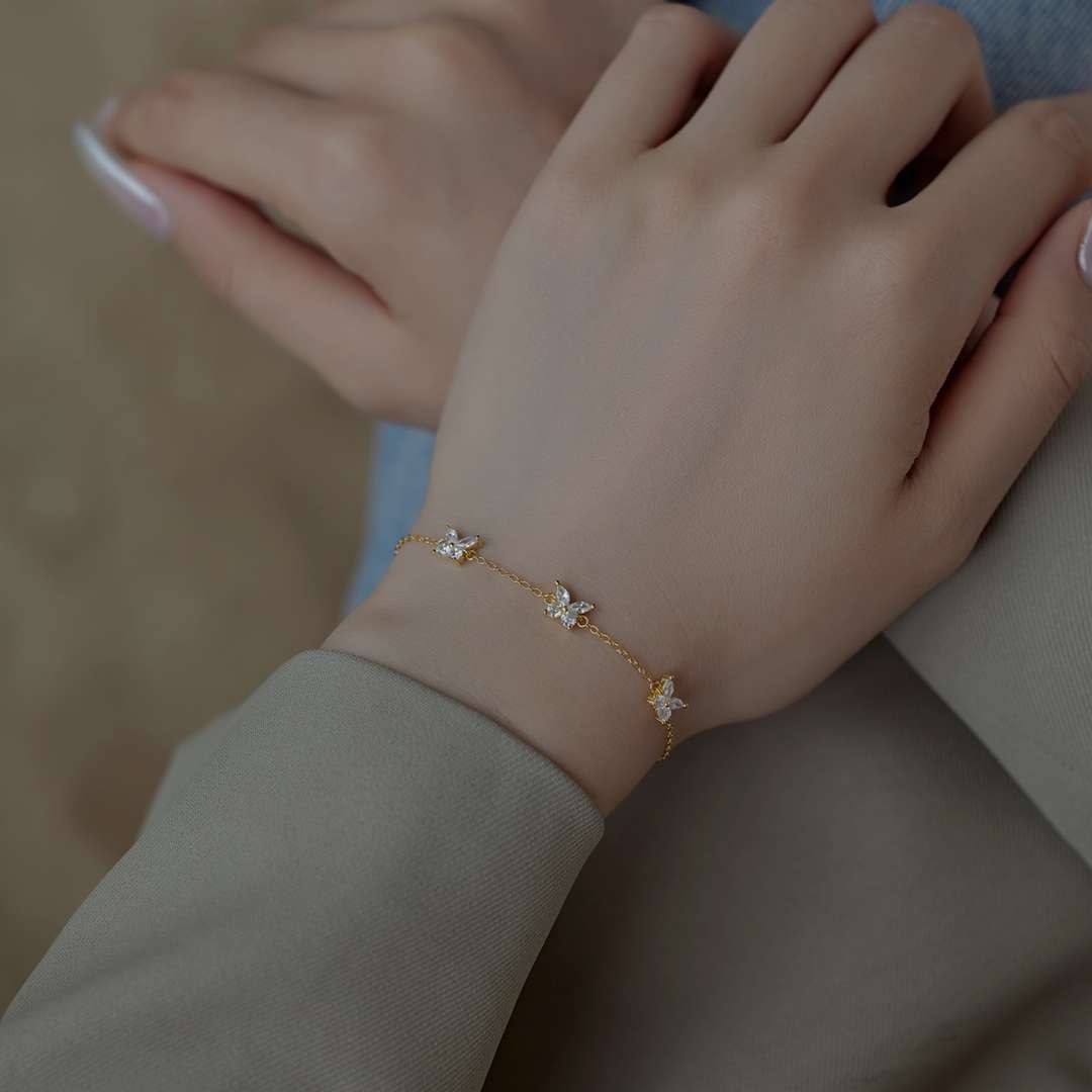 [Royal Jewelry]Radiant Butterfly Shape Necklace