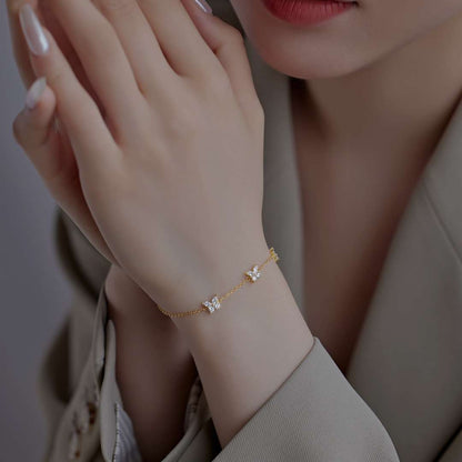 [Royal Jewelry]Radiant Butterfly Shape Necklace