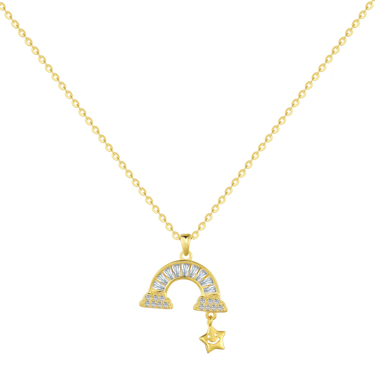 [Royal Jewelry]Unique Rainbow Star Necklace