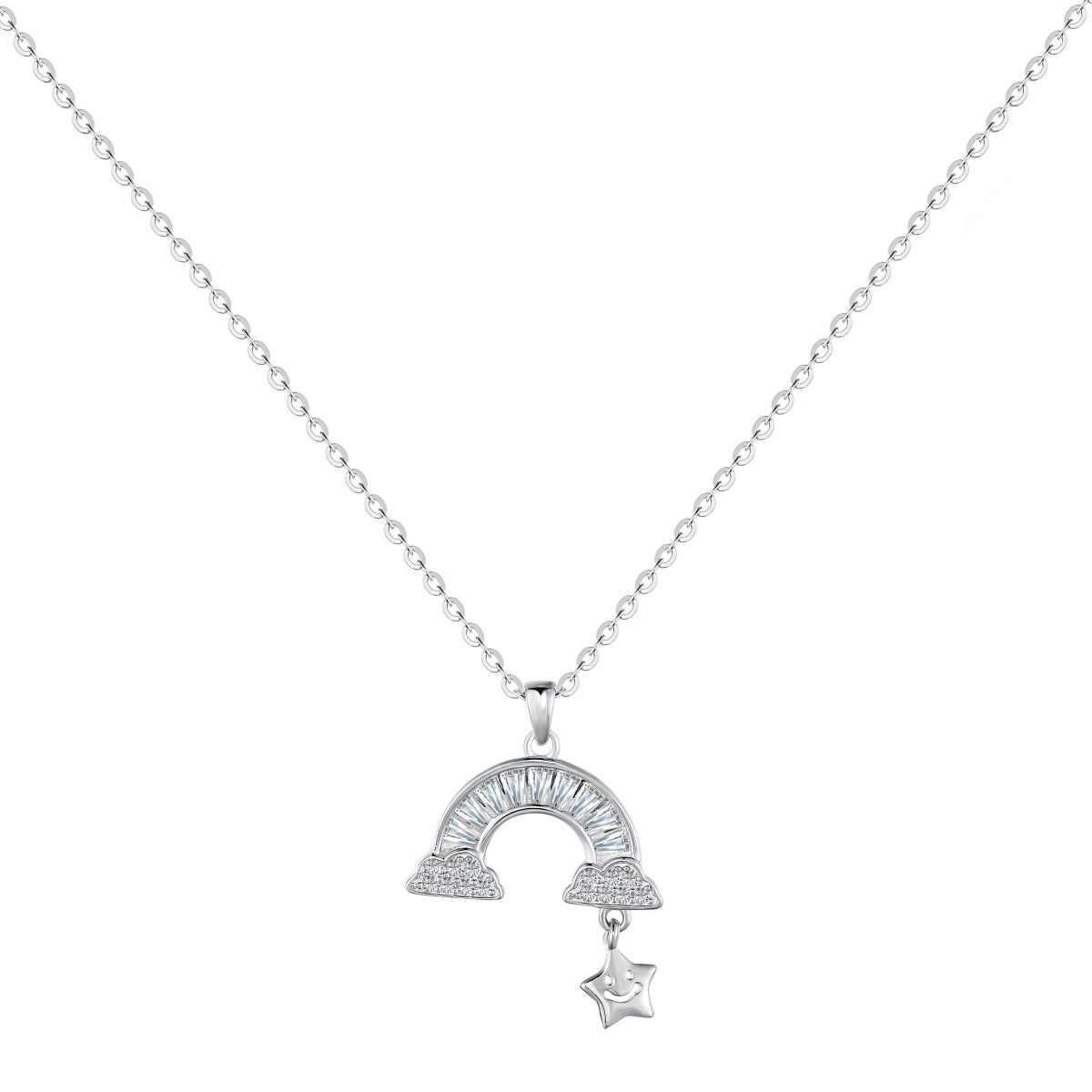 [Royal Jewelry]Unique Rainbow Star Necklace