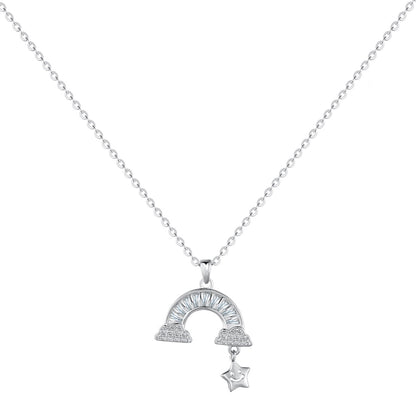 [Royal Jewelry]Unique Rainbow Star Necklace