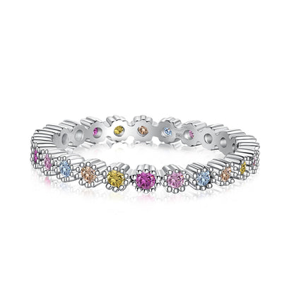 [Royal Jewelry]Exquisite Colorful Round Cut Party Ring