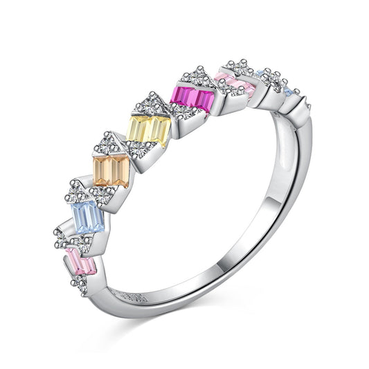[Royal Jewelry]Delicate Vibrant Emerald Cut Daily Ring