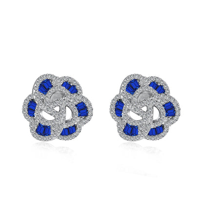 [Royal Jewelry]Exquisite Flower Shape Daily Earrings
