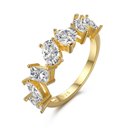 [Royal Jewelry]Delicate Multi Cut Ring
