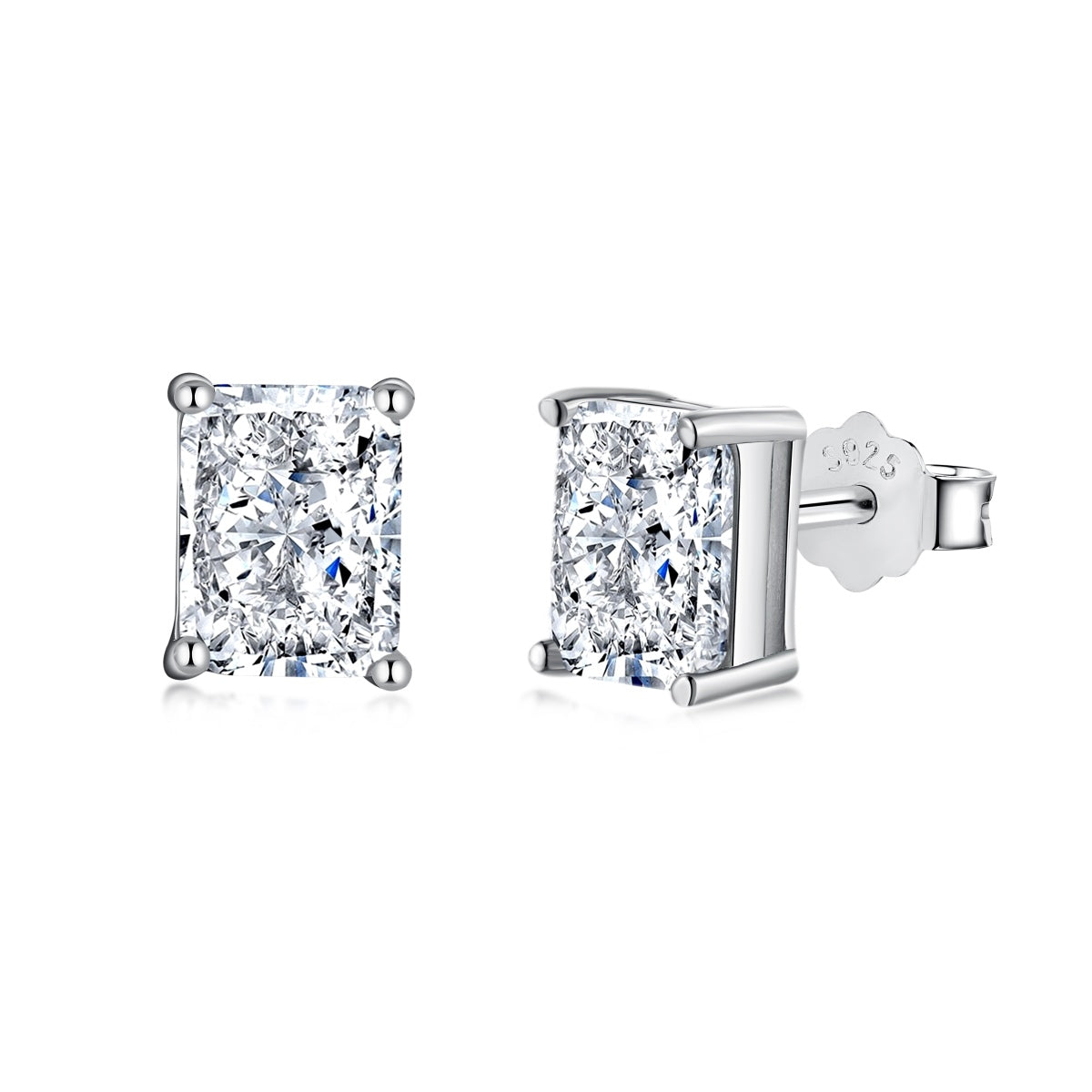[Royal Jewelry]Radiant Luxurious Princess Cut Daily Earrings