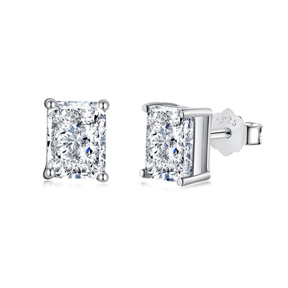 [Royal Jewelry]Radiant Luxurious Princess Cut Daily Earrings