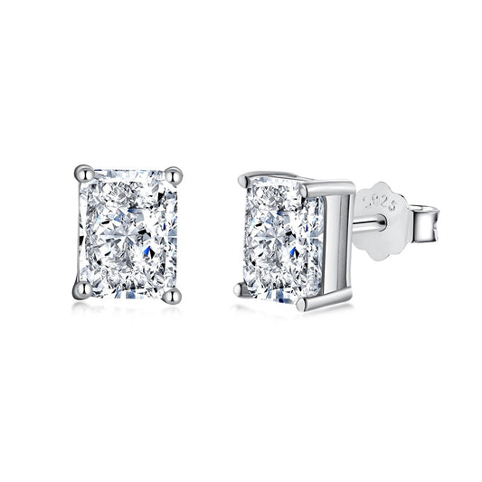 [Royal Jewelry]Radiant Luxurious Princess Cut Daily Earrings