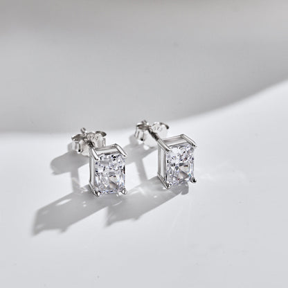 [Royal Jewelry]Radiant Luxurious Princess Cut Daily Earrings