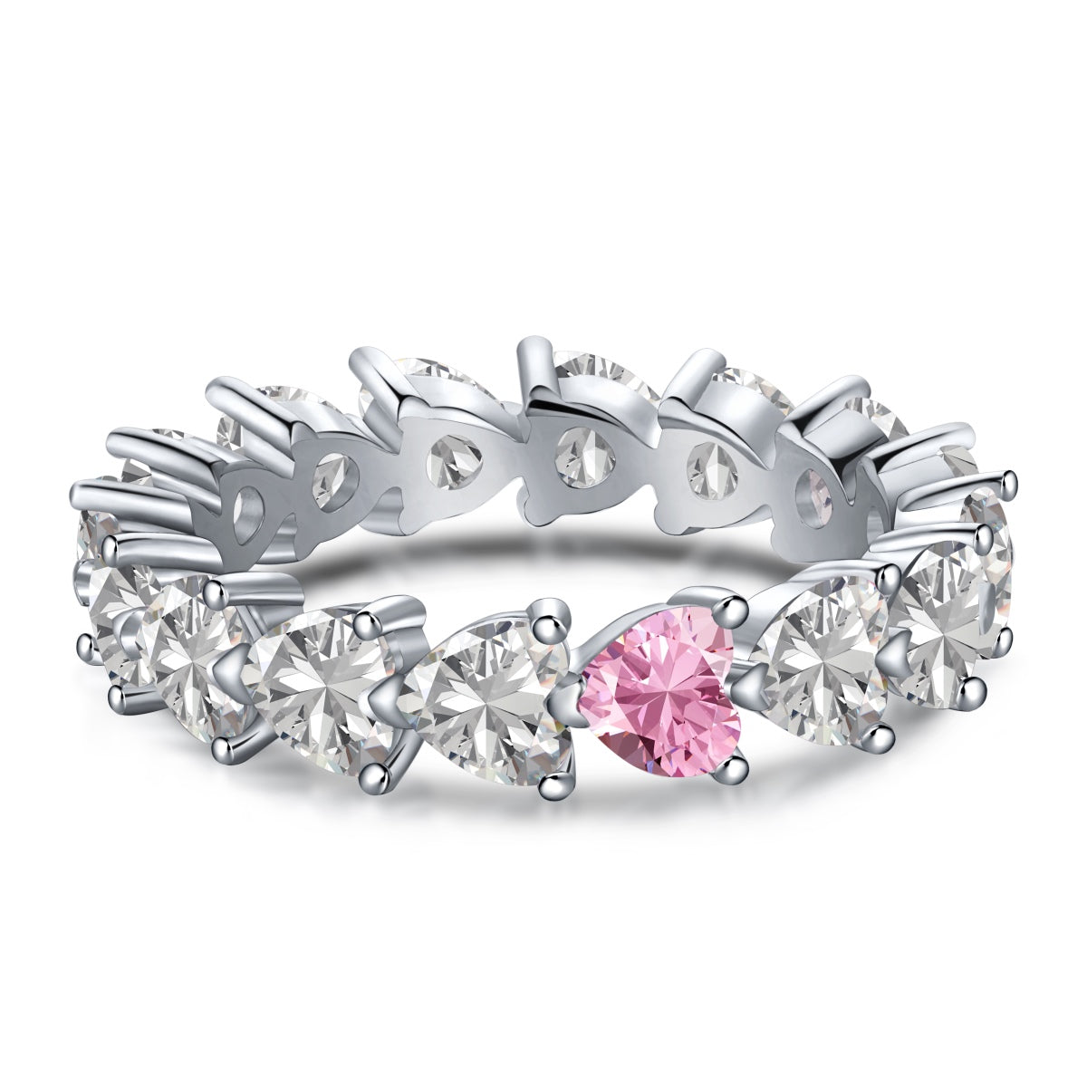[Royal Jewelry]0.25 Carat Radiant Romance Heart Cut Lover Ring
