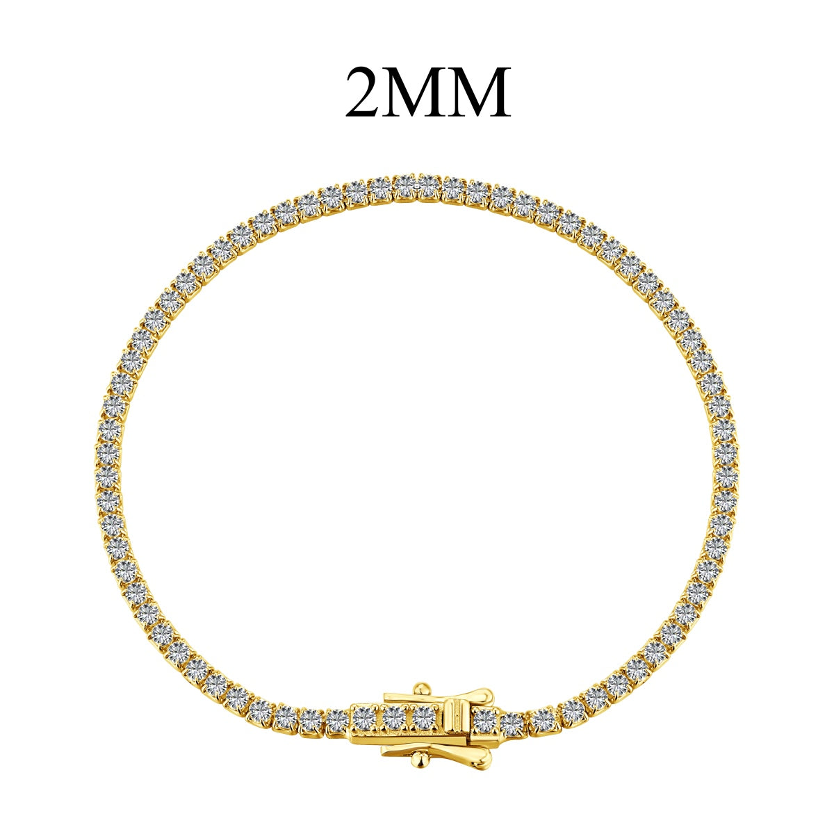 [Royal Jewelry]Radiant Colorful Round Cut Party Bracelet