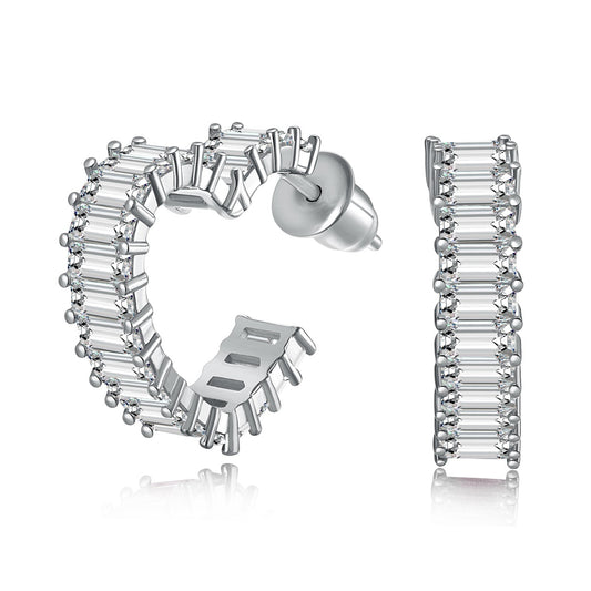 [Royal Jewelry]Radiant Heart Cutout Earrings