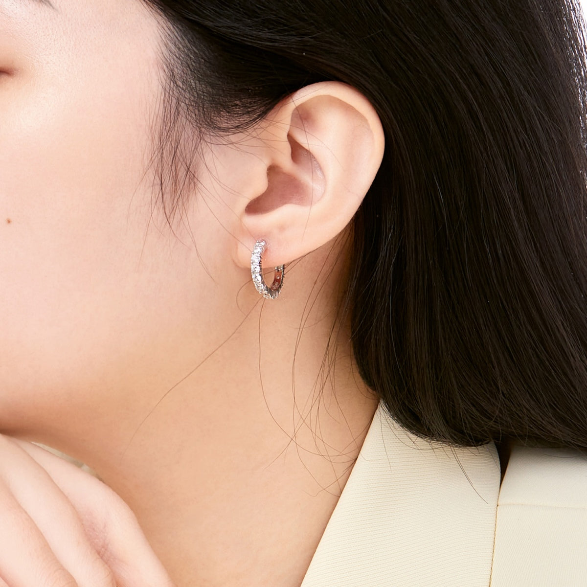 [Royal Jewelry]Radiant Colorful Round Cut Earrings