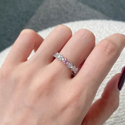 [Royal Jewelry]0.25 Carat Radiant Romance Heart Cut Lover Ring