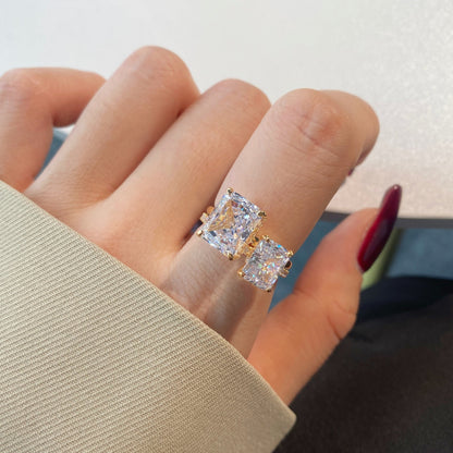 [Royal Jewelry]4.0 Carat Ornate Enchanting Radiand Cut Banquet Ring