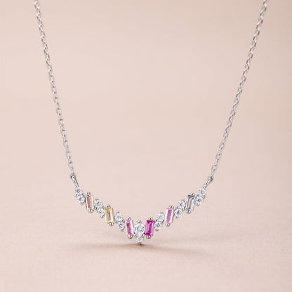 [Royal Jewelry]Dazzling Rainbow Necklace
