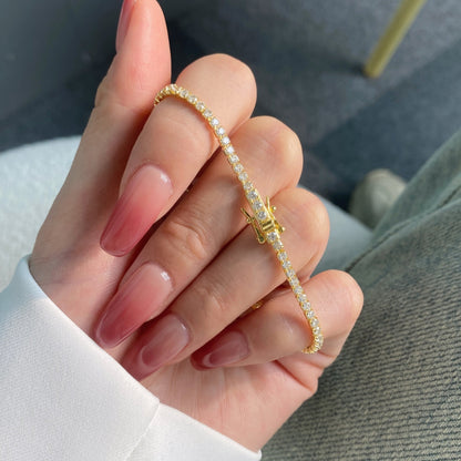 [Royal Jewelry]Radiant Colorful Round Cut Party Bracelet