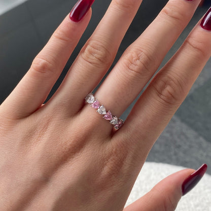 [Royal Jewelry]0.25 Carat Radiant Romance Heart Cut Lover Ring
