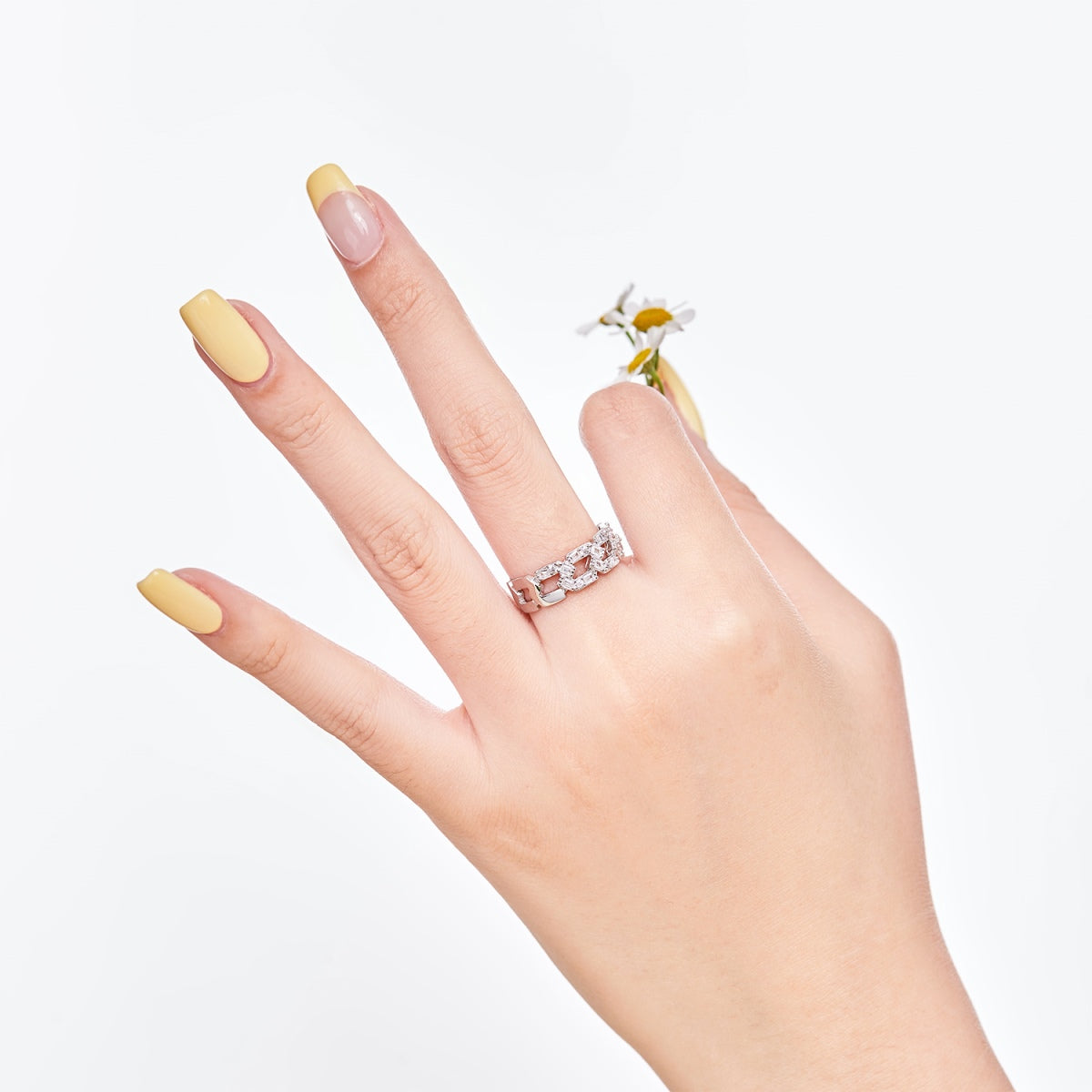 [Royal Jewelry]Sparkling Vibrant Emerald Cut Daily Ring