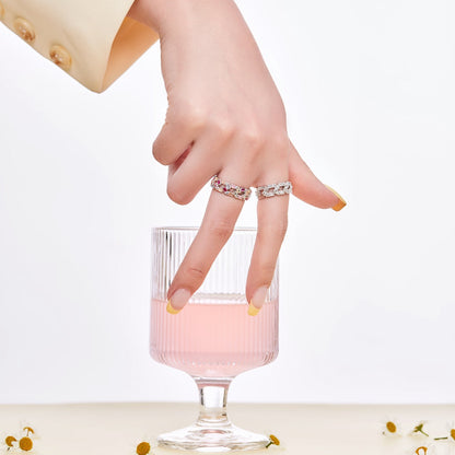 [Royal Jewelry]Sparkling Vibrant Emerald Cut Daily Ring
