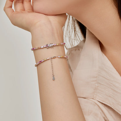 [Royal Jewelry]Delicate Romantic Heart Shape Lover Bracelet