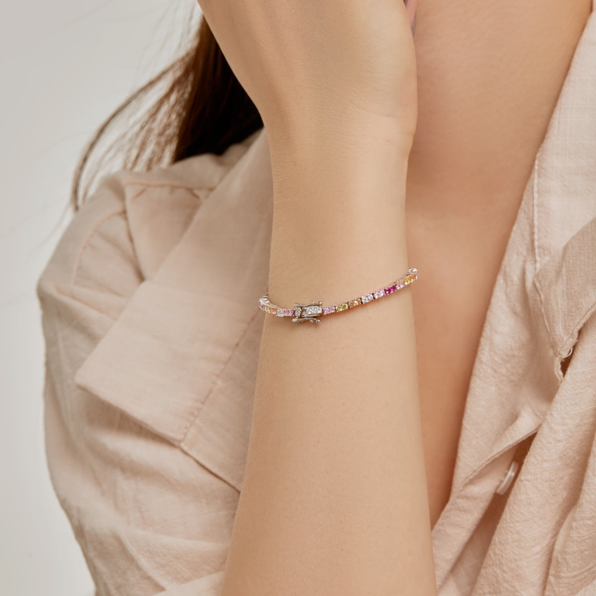 [Royal Jewelry]Delicate Romantic Heart Shape Lover Bracelet