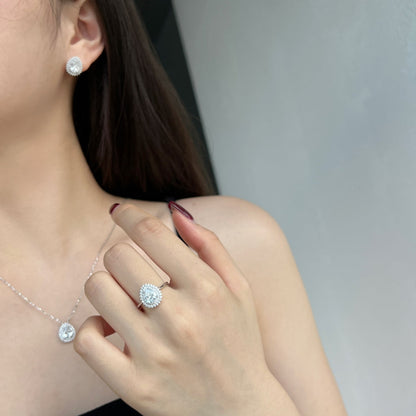 [Royal Jewelry]Delicate Gorgeous Pear Cut Daily Earrings