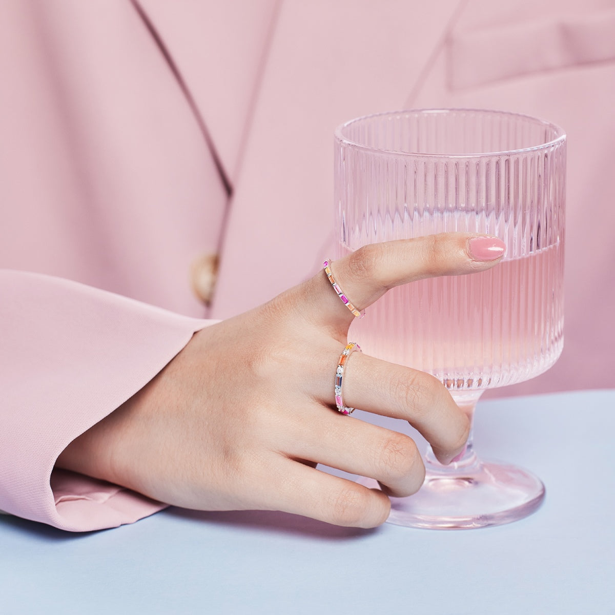 [Royal Jewelry]Lively In Shades Elegant Radiant Cut Daily Ring