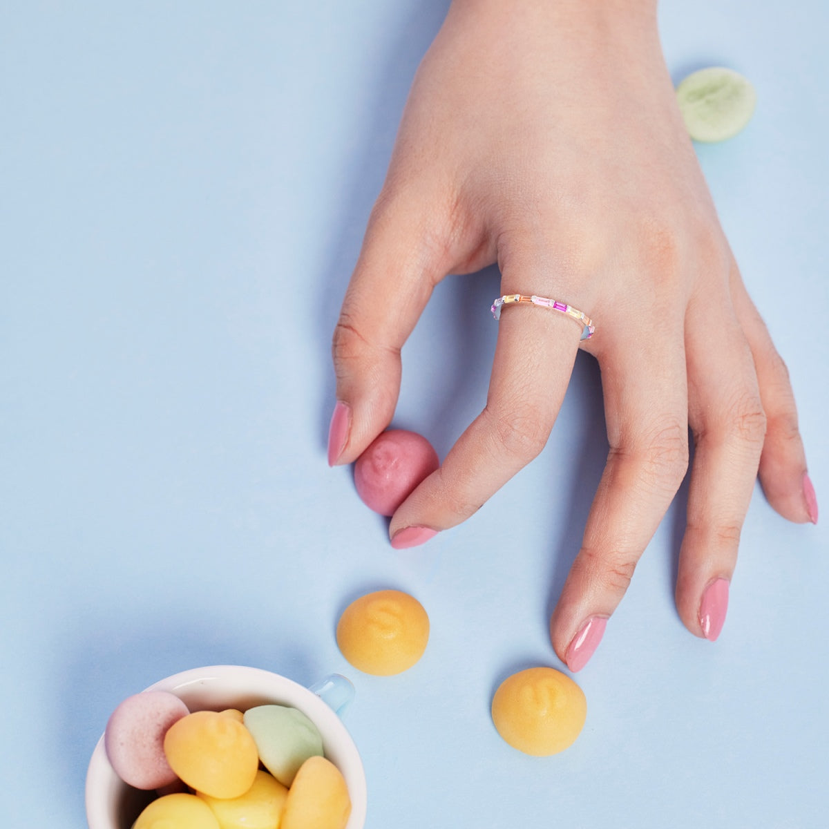 [Royal Jewelry]Lively In Shades Elegant Radiant Cut Daily Ring