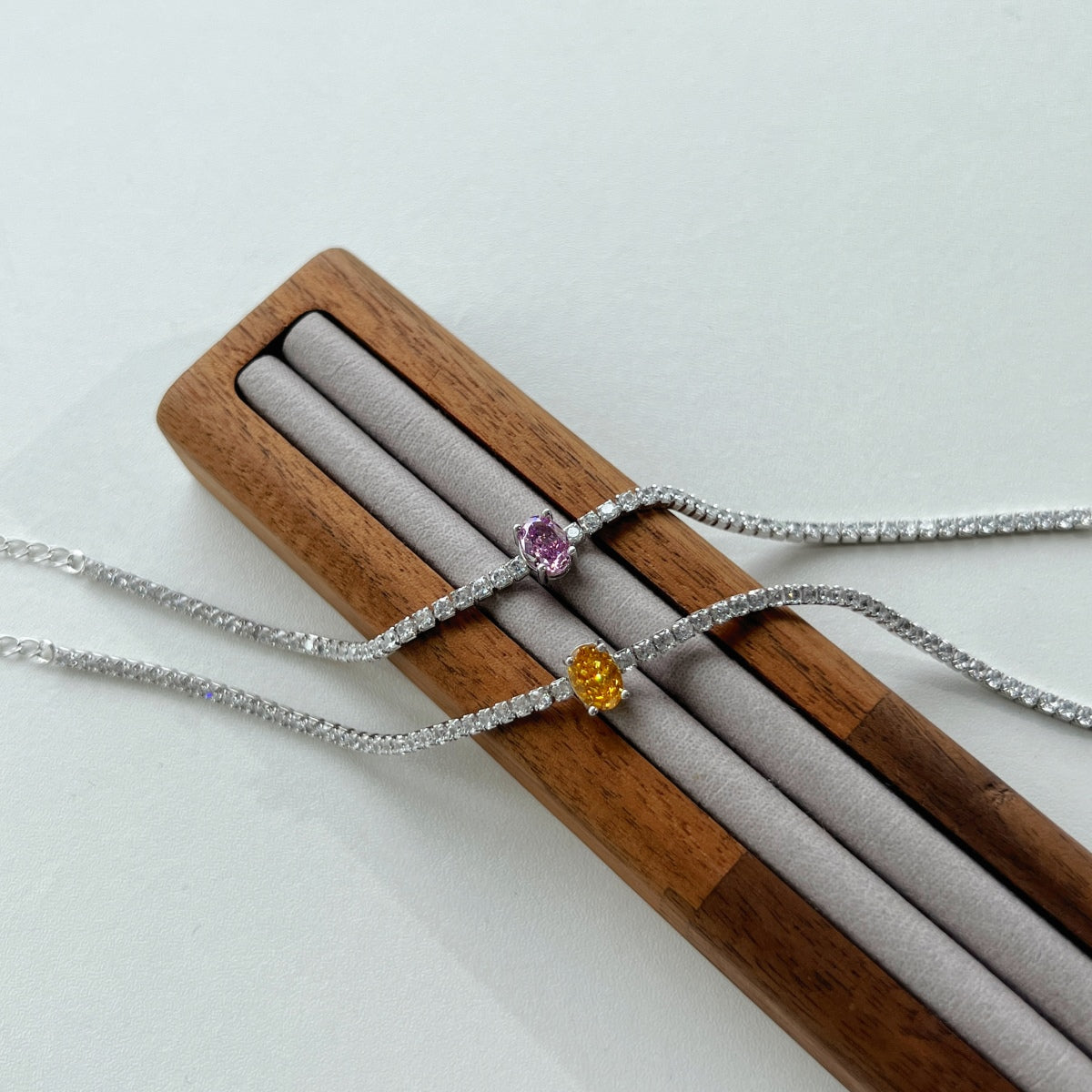 [Royal Jewelry]0.75 Carat Exquisite Oval Cut Daily Bracelet